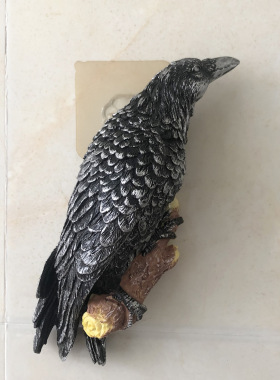 乌鸦艺术创意树脂工艺品摆件家