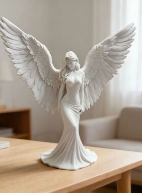 天使人物雕塑轻奢家居办公客