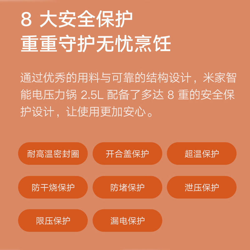 小米米家智能电压力锅2.5L 家用电饭煲2-3-4人小型多功能手机控制 - 图2