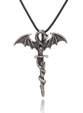 男童潮酷项链中国风装饰吊坠潮流儿童中国龙男孩霸气女学生毛衣链