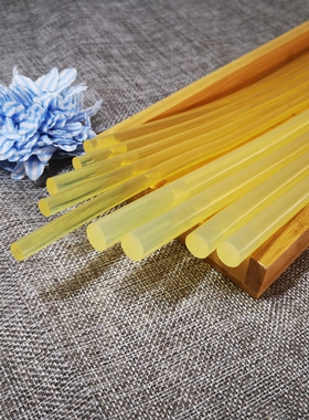 透明胶棒热熔胶棒胶枪专用 DIY小饰品固定耐高温热熔胶条7mm