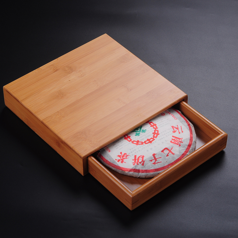 竹制普洱茶合 存茶盒子竹茶盘功夫茶具茶道套装配件分茶盘 储茶盒,淘宝优惠券,粉丝福利购,淘宝优惠卷