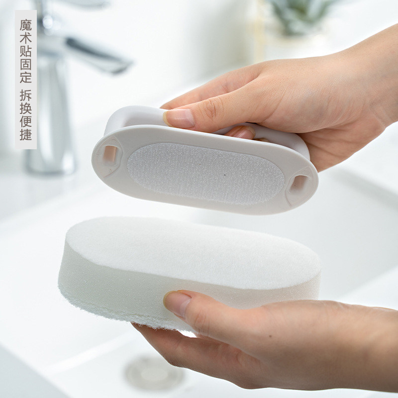 浴缸刷海绵擦刷子浴室擦玻璃洗手台台面瓷砖地砖抹布纳米刷碗清洁 - 图1