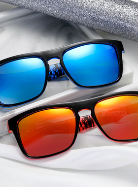 偏光高清个性遮阳韩版方形大框太阳镜复古紫外线开车钓鱼男女墨镜