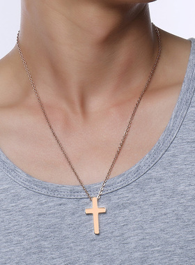 全饰爱时尚简约十字架项链