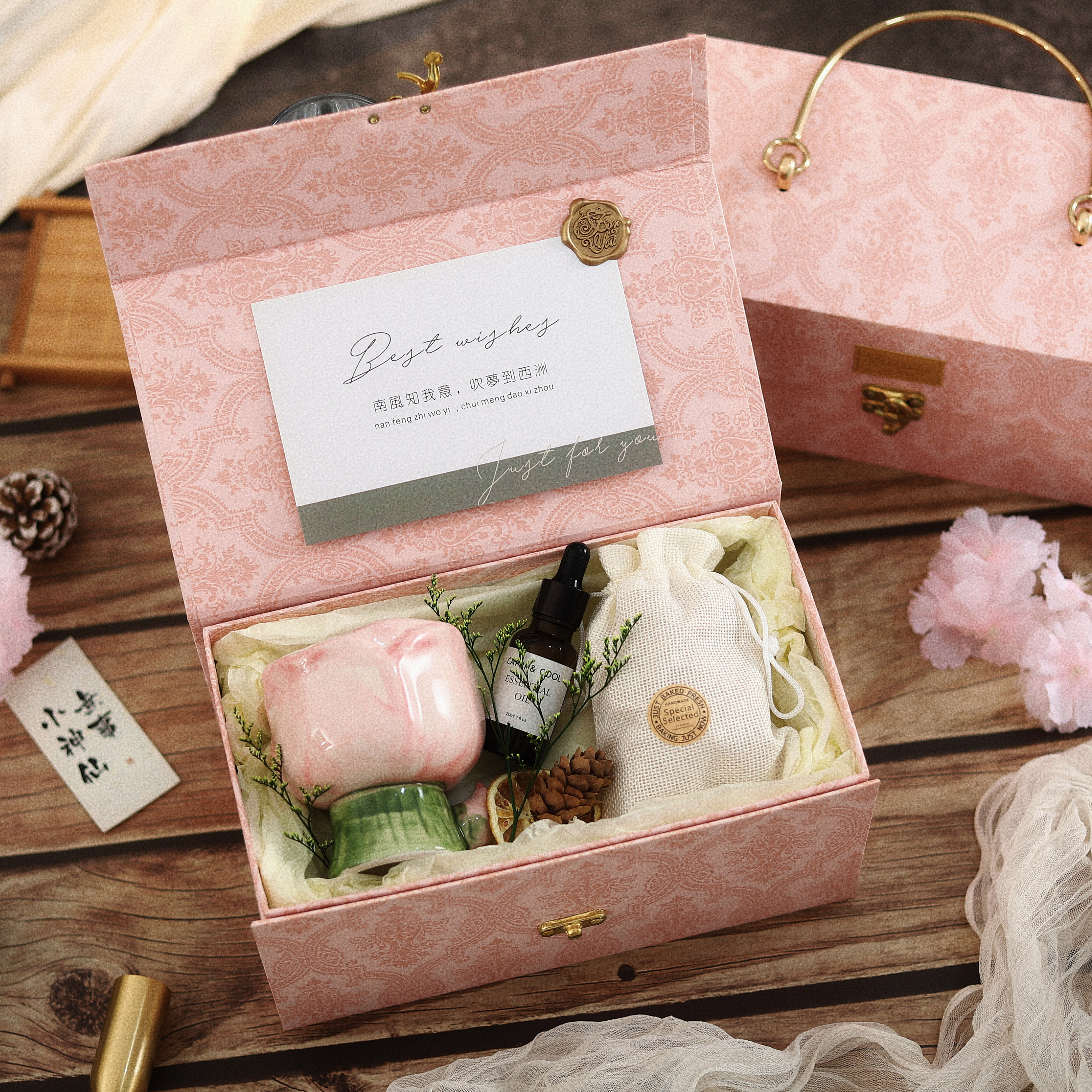 《浅草樱野》香薰精油扩香石礼盒套装香氛摆件氛围感送女生的礼物,淘宝优惠券,粉丝福利购,淘宝优惠卷