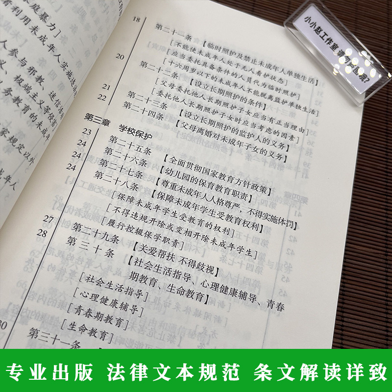 2022适用 中华人民共和国未成年人保护法实用版 新版刑法修正案十一法律法规全集民法典宪法婚姻法公司法未成年保护法中国法制 - 图2