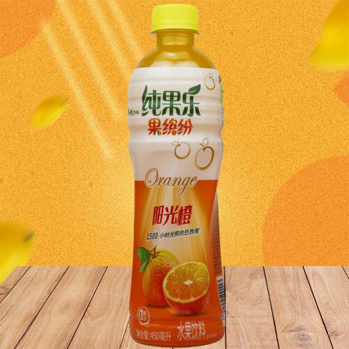 纯果乐水果饮料450ml百事康师傅热带美味蓝莓石榴蜜桃阳光橙柠檬0 - 图2