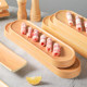 Metamine tableware long strip plate creative shrimp slip fat beef
