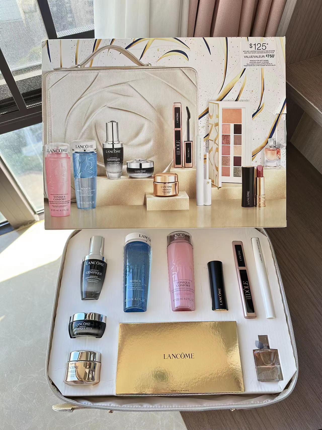 Lancome兰蔻限定版面部护理彩妆套盒肌底液口红圣诞节送礼伴手礼