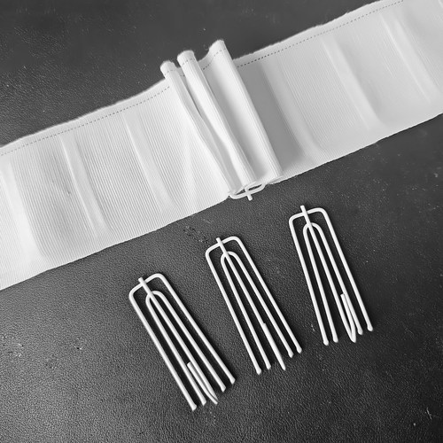 【送挂钩】加厚窗帘挂钩布带窗帘配件辅料四爪钩白布带天丰牌棉质 - 图3