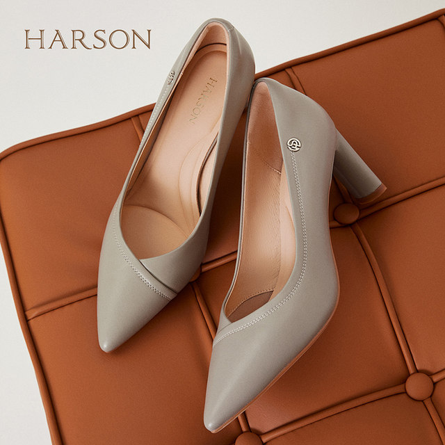 Hazen high heels women's autumn new fashion commuter sheep leather non-tiring women's shoes HL247122