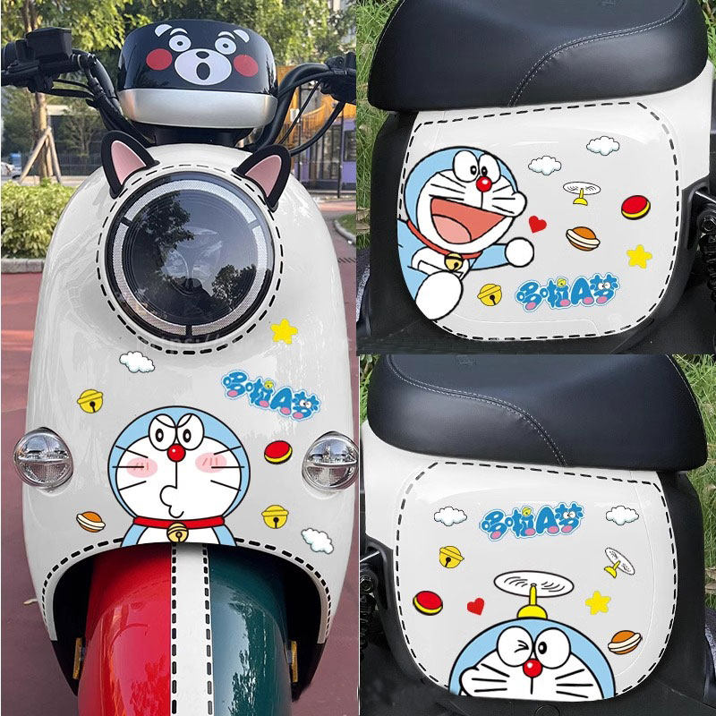 Doraemon electric car stickers cute cartoon decoration