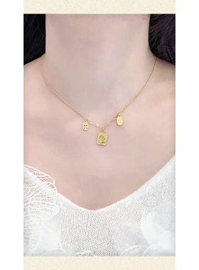 旭平仿黄金色合金项链