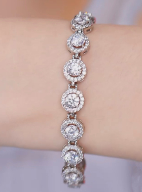 旭平中古vintage轻奢闪烁冰糖圆饼合金手链手表扣简约时尚通勤