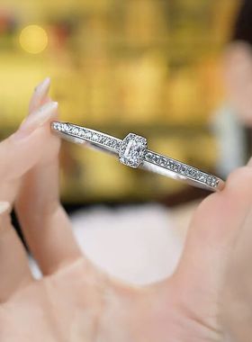 旭平方糖冰糖满天星方块手镯女时尚轻奢气质小众设计高级感手环