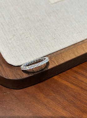 柔柔满天星排镶公主戒子时尚轻奢高级感气质贵气食指戒精致指环