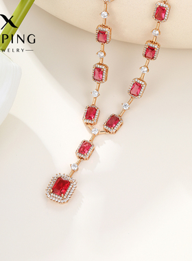 旭平合金镀金女奢华项链