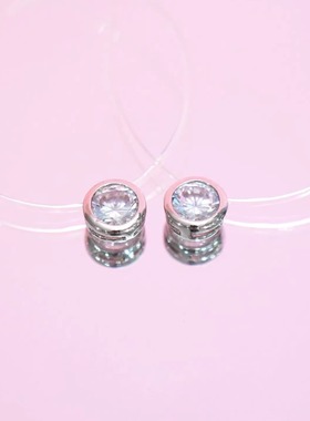 旭平【人鱼之泪】隐形链气质叠戴个性ins锁骨链气质单石包边项链