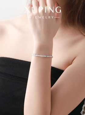 旭平法式仿珍珠双层珠手链时尚简约ins风小众设计叠戴高级感手饰