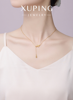 旭平仿黄金色竹节葫芦项链