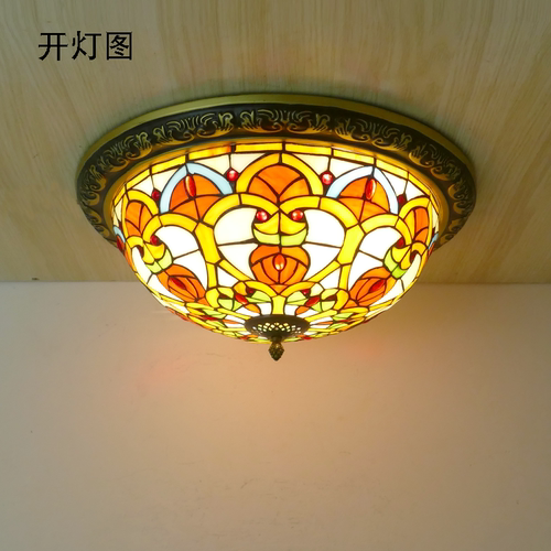 现代地中海吸顶灯卧室美式复古书房田园玄关过道走廊门厅阳台灯 - 图1