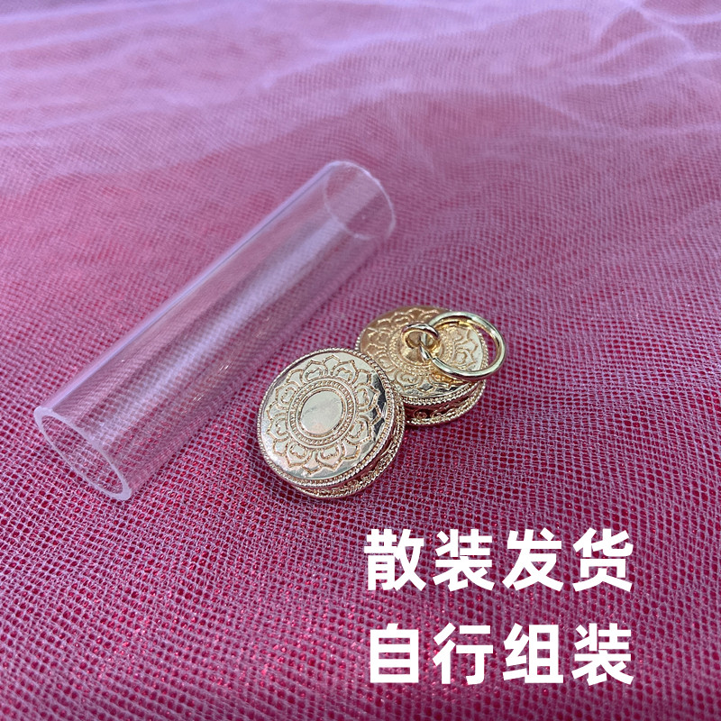 顶鼎泰牌泰国特色手工艺品精美符管配件莲花镂空符管单挂双挂空管 - 图2