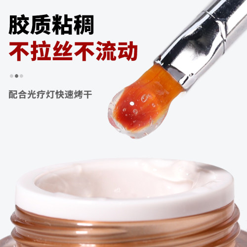 硬式封层免洗大力粘钻胶金银勾边固态墨镜魔镜粉美甲专用工具套装 - 图2