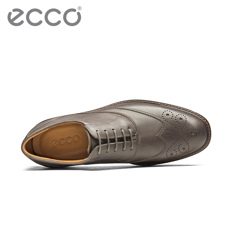 ECCO爱步男鞋 17年新款时尚拷花复古男士休