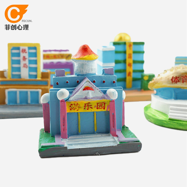 Psychological sand table game sand box toys sand tour therapy gymnasium model court hospital construction elementary school