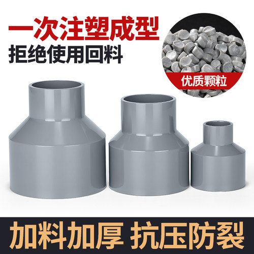 戎生PVC管大小头变径内插直接UPVC塑料给水排水管异径接头25 - 图1