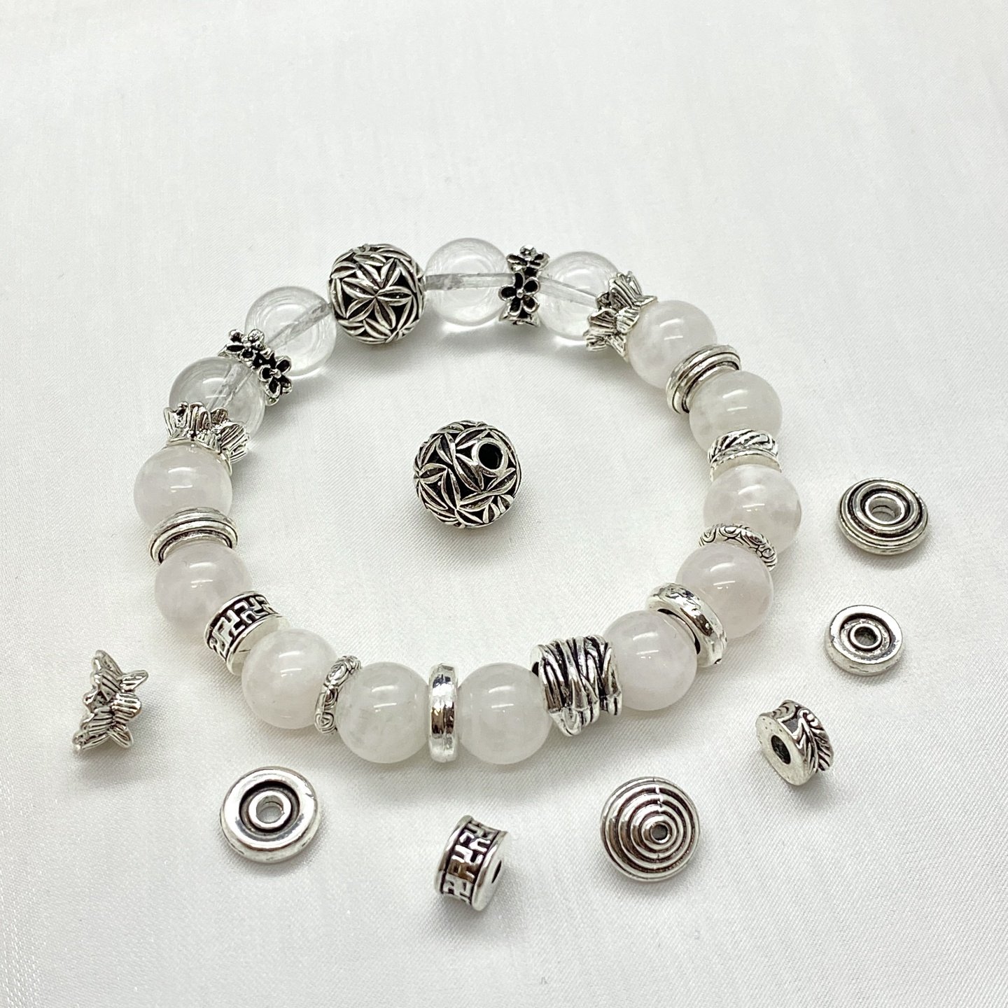 水晶diy配饰高保色合金电镀复古风绕线隔珠手串隔片轴承跑环配件,淘宝优惠券,粉丝福利购,淘宝优惠卷