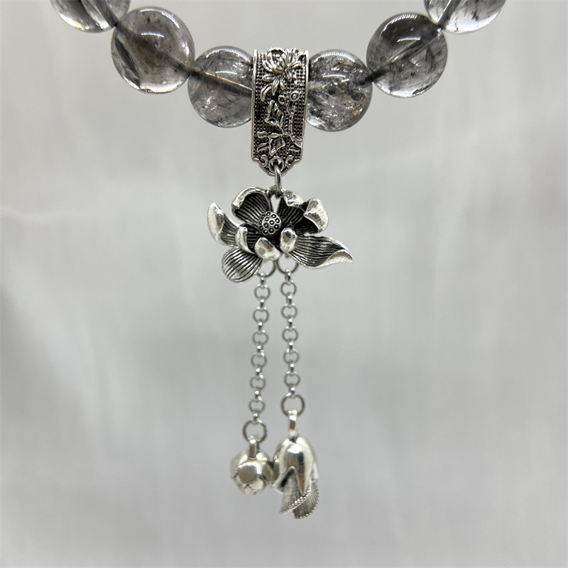 水晶diy配饰品新款链条流苏复古莲花吊坠镂空玫瑰花提溜隔珠配件,淘宝优惠券,粉丝福利购,淘宝优惠卷