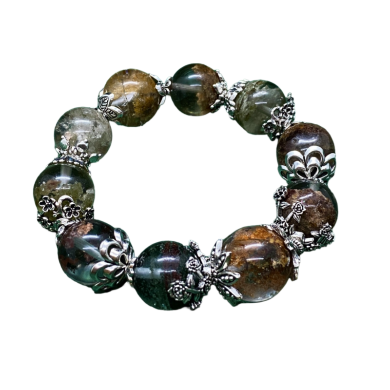 水晶diy配饰品合金高保色复古风大花帽隔片手串小花托珠跑环配件,淘宝优惠券,粉丝福利购,淘宝优惠卷