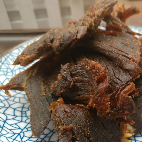 温州湖岭牛肉五香牛肉干办公室零食特产200g包邮休闲小吃散装食品 - 图2