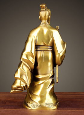 黄铜姜子牙摆件姜太公像太公在此