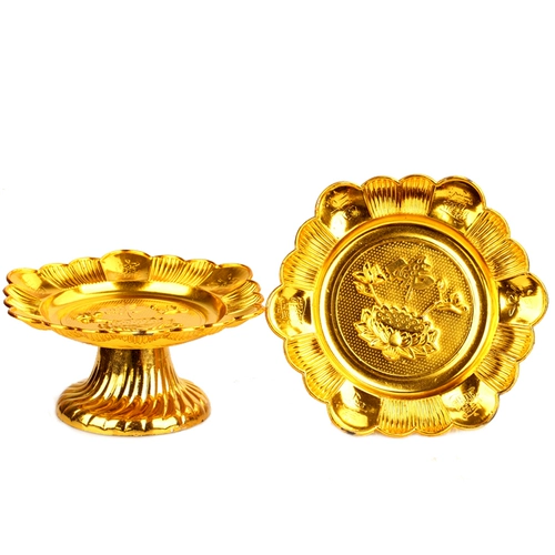 聚缘阁 Пластиковая пластинка украшения лотос удача бог водяной диск для фруктов