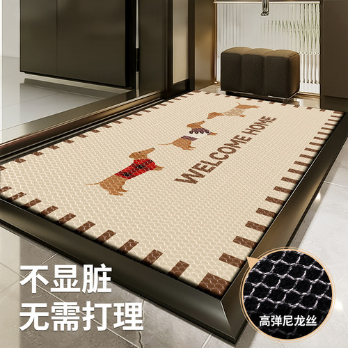 红色入户门地垫防滑门垫家用进门脚垫2026新款门口垫子蹭土不显脏 - 图2