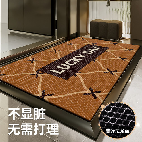 红色入户门地垫防滑门垫家用进门脚垫2026新款门口垫子蹭土不显脏 - 图3