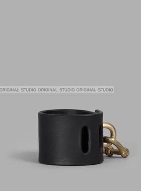 ziggychen山本耀司暗黑牛皮手环