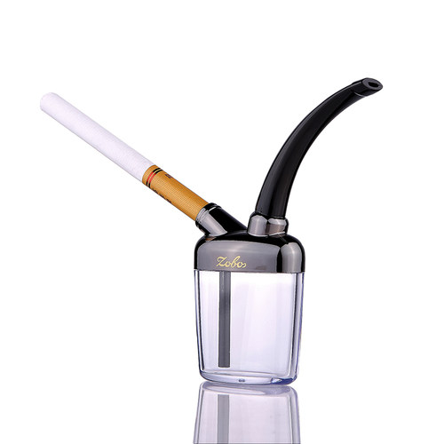 zobo正牌水烟斗水烟壶双重迷你烟嘴过滤器男烟锅水烟全套便携烟具 - 图1