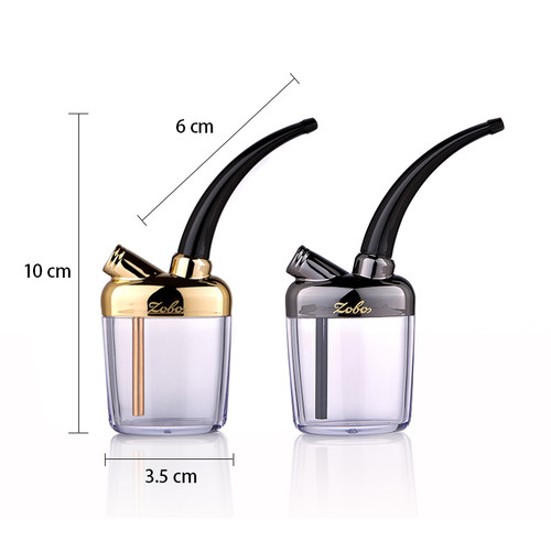 zobo正牌水烟斗水烟壶双重迷你烟嘴过滤器男烟锅水烟全套便携烟具 - 图2