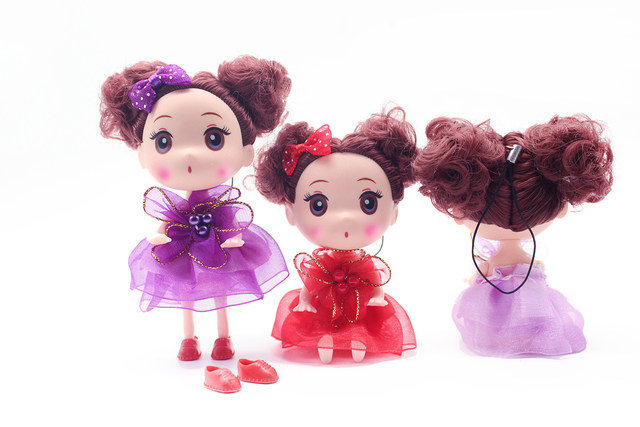 Confused Doll Keychain Kindergarten Girls Toy