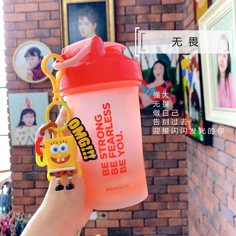 美国BlenderBottle 限定款蛋白粉摇摇杯奶昔杯运动健身水杯搅拌球 - 图0