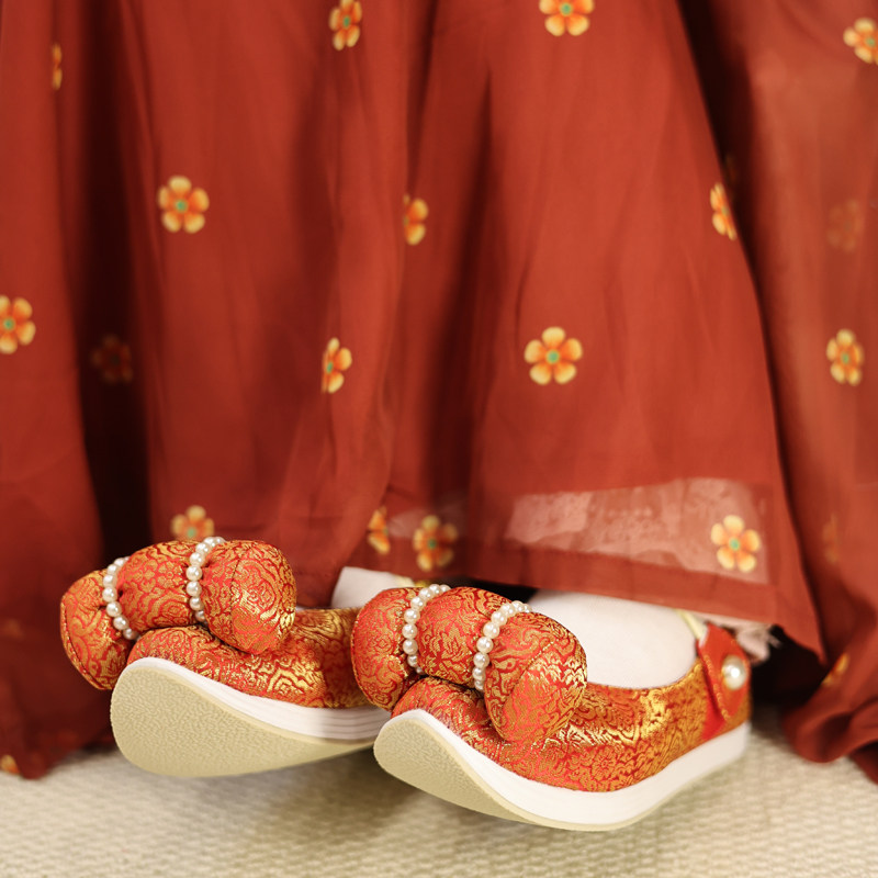 江南朱记汉服鞋【锦年】小枕头橡胶底汉服鞋子内增高古风布鞋平跟,淘宝优惠券,粉丝福利购,淘宝优惠卷