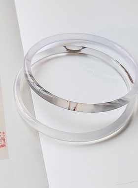 新款天然玛瑙玉髓叮当手镯复古女