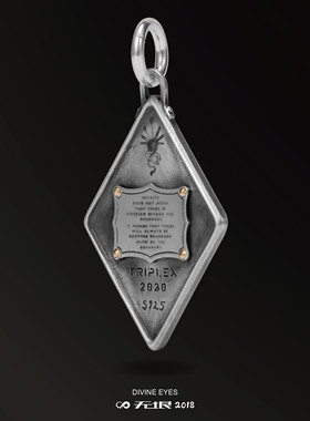 无垠可旋转宙斯之眼原创潮流吊坠