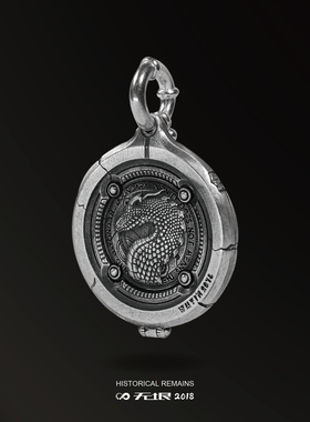 wuyin无垠情侣925银怀表相框吊坠