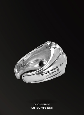 WUYIN无垠925银+18k金限量蛇戒指