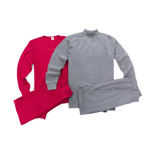男士内衣 纯棉秋衣男 棉毛衫中厚款秋衣秋裤纯棉基础保暖内衣套装 - 图3